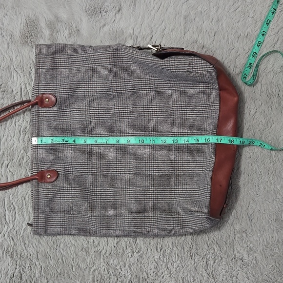 Regent Seven seas hounds tooth pattern voyager tote bag - Picture 10 of 12